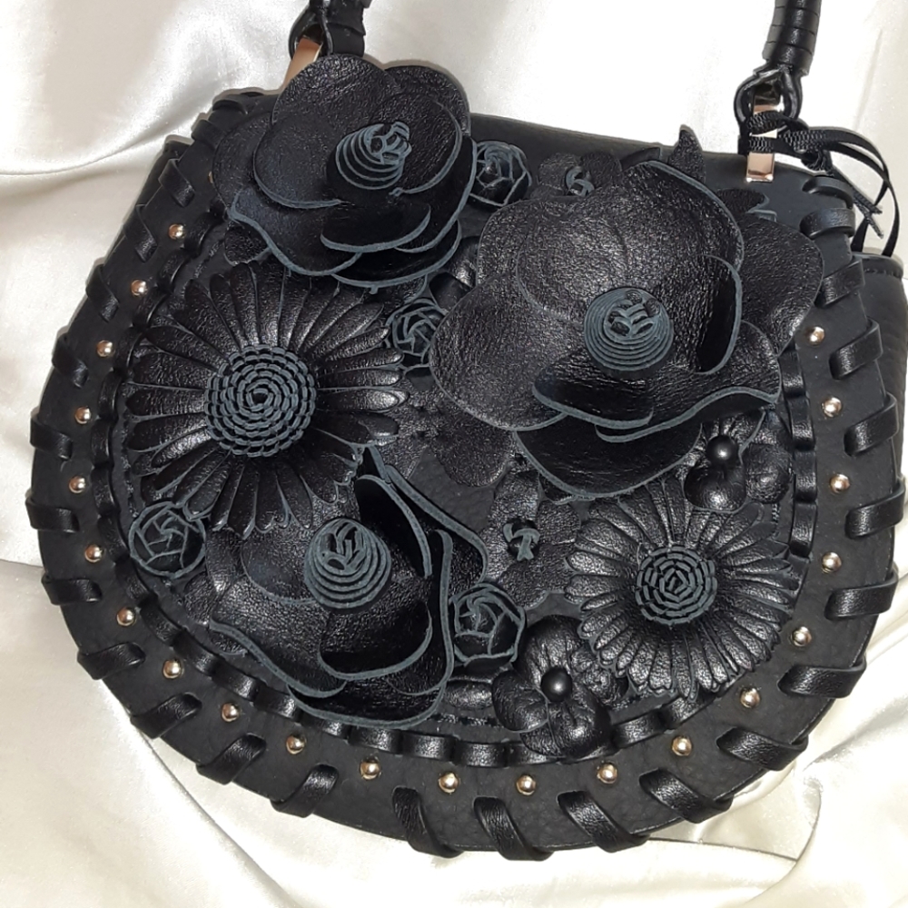 Kate Spade Black Floral Purse